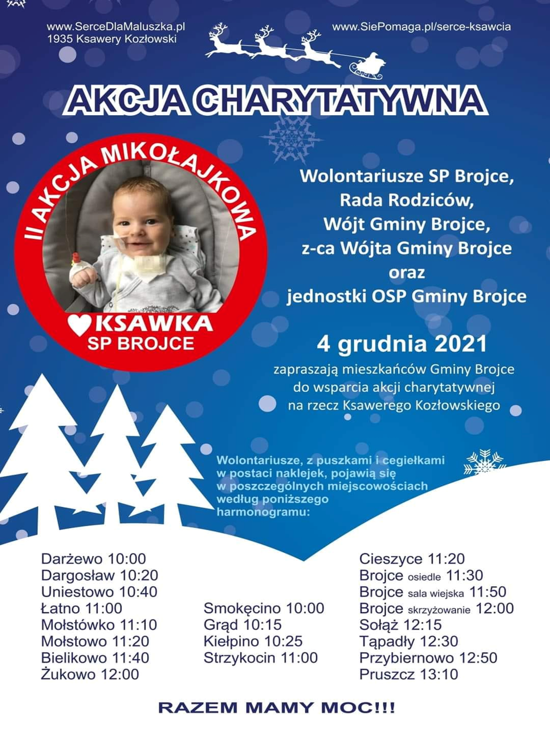 Akcja chartytatywna 4 grudnia 2021 w Gminie Brojce