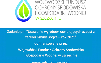Zdjęcie do Dofinansowanie do programu Usuwanie azbestu w Gminie Brojce w 2021 r.